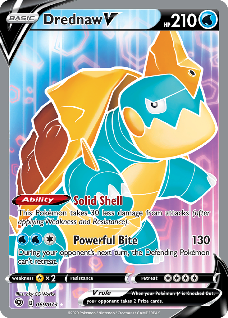 Drednaw V - Champion's Path - #69 - Pokemon TCG card