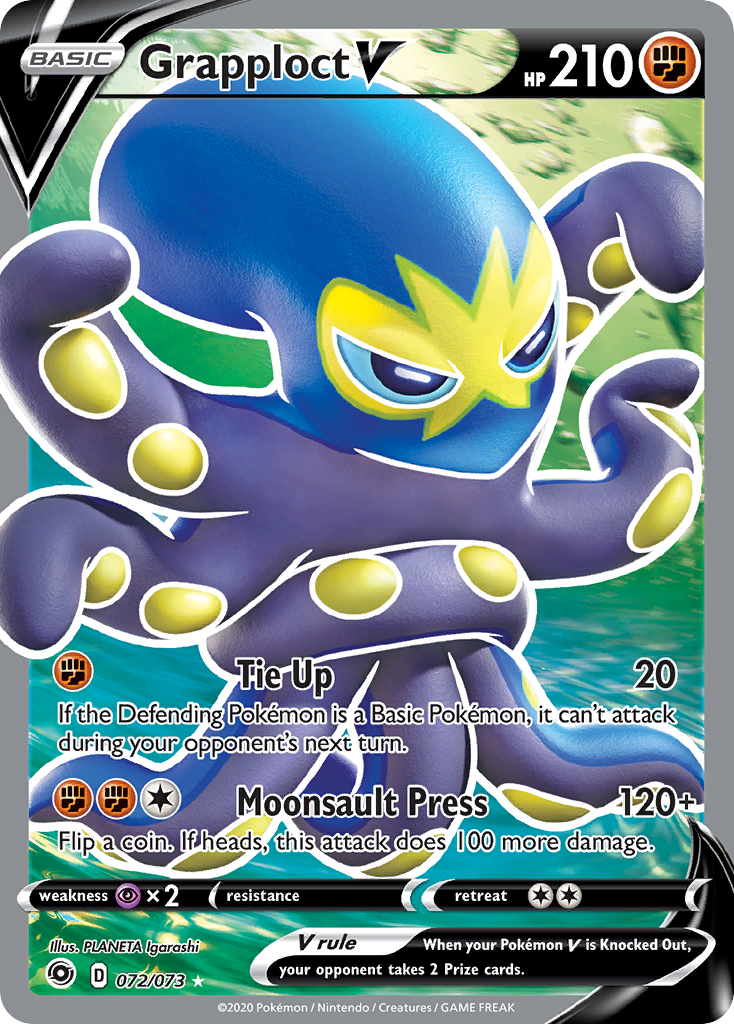 Grapploct V - Champion's Path - #72 - Pokemon TCG card