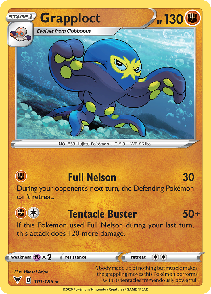 Grapploct - Vivid Voltage - #101 - Pokemon TCG card
