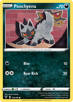 Poochyena #103 Poochyena - Vivid Voltage - #103 - Pokemon TCG card