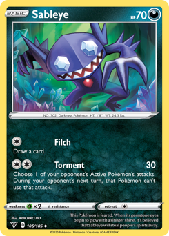 Sableye - Vivid Voltage - #105 - Pokemon TCG card