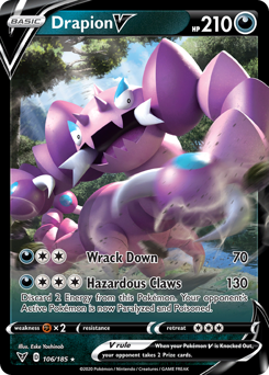 Drapion V - Vivid Voltage - #106 - Pokemon TCG card