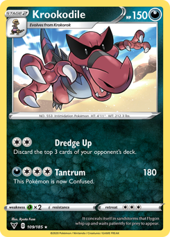 Krookodile #109 Krookodile - Vivid Voltage - #109 - Pokemon TCG card