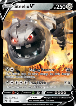 Steelix V - Vivid Voltage - #115 - Pokemon TCG card
