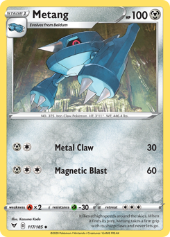 Metang - Vivid Voltage - #117 - Pokemon TCG card