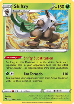 Shiftry #12 Shiftry - Vivid Voltage - #12 - Pokemon TCG card