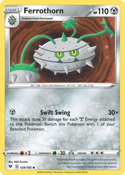 Ferrothorn #124 Ferrothorn - Vivid Voltage - #124 - Pokemon TCG card