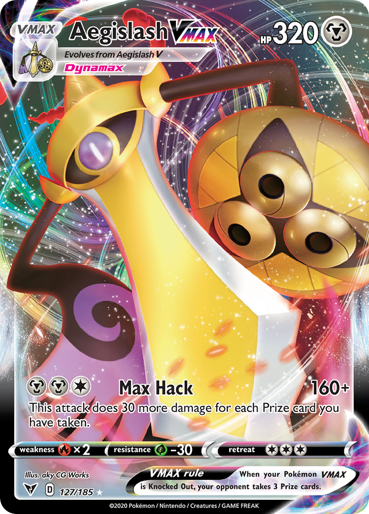 Aegislash VMAX - Vivid Voltage - #127 - Pokemon TCG card