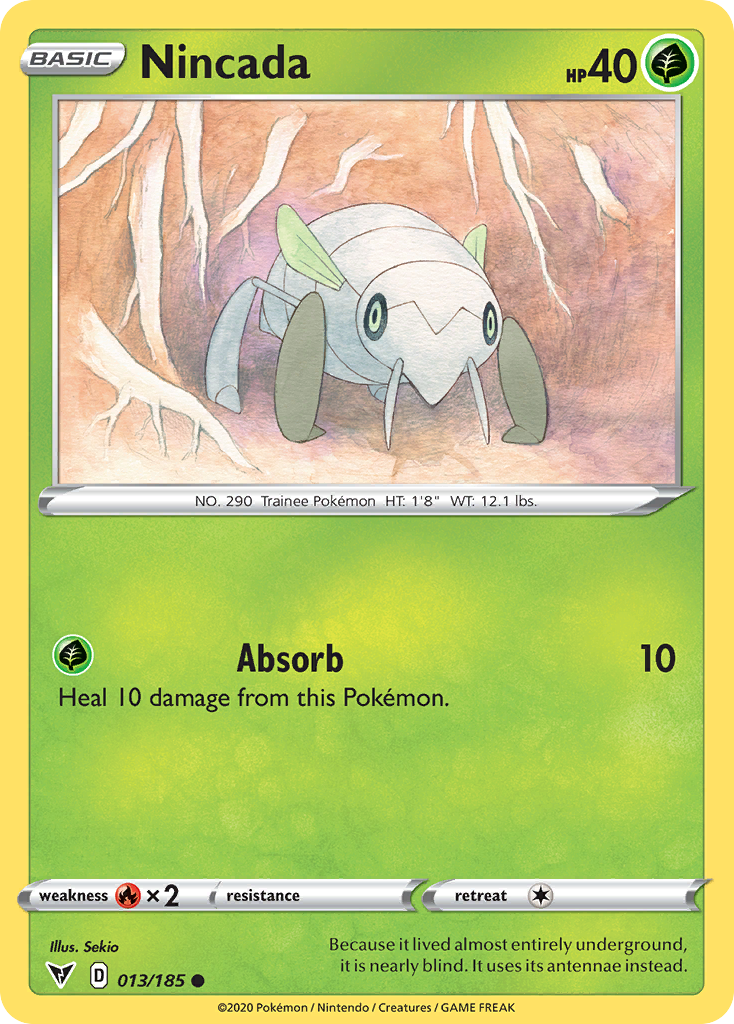 Nincada - Vivid Voltage - #13 - Pokemon TCG card