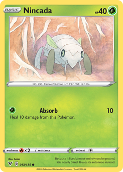 Nincada #13 Nincada - Vivid Voltage - #13 - Pokemon TCG card