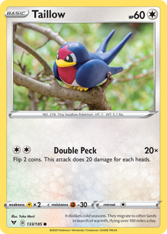 Taillow - Vivid Voltage - #133 - Pokemon TCG card