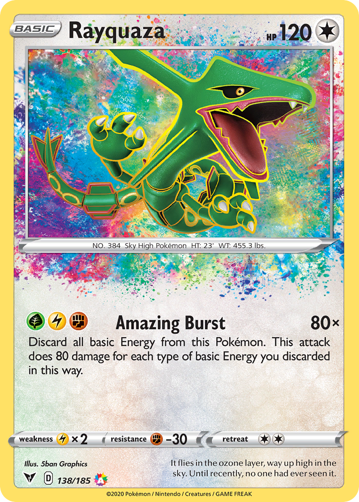 Rayquaza - Vivid Voltage - #138 - Pokemon TCG card