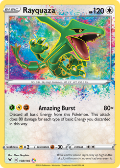 Rayquaza #138 Rayquaza - Vivid Voltage - #138 - Pokemon TCG card