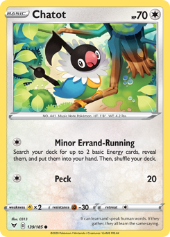 Chatot - Vivid Voltage - #139 - Pokemon TCG card