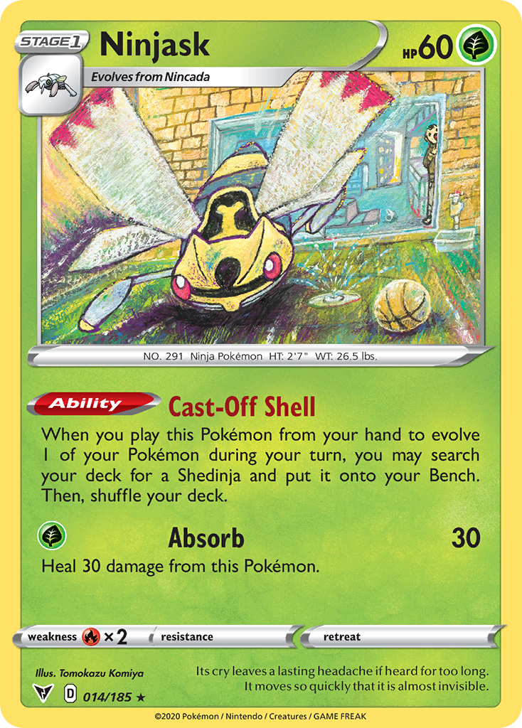 Ninjask - Vivid Voltage - #14 - Pokemon TCG card