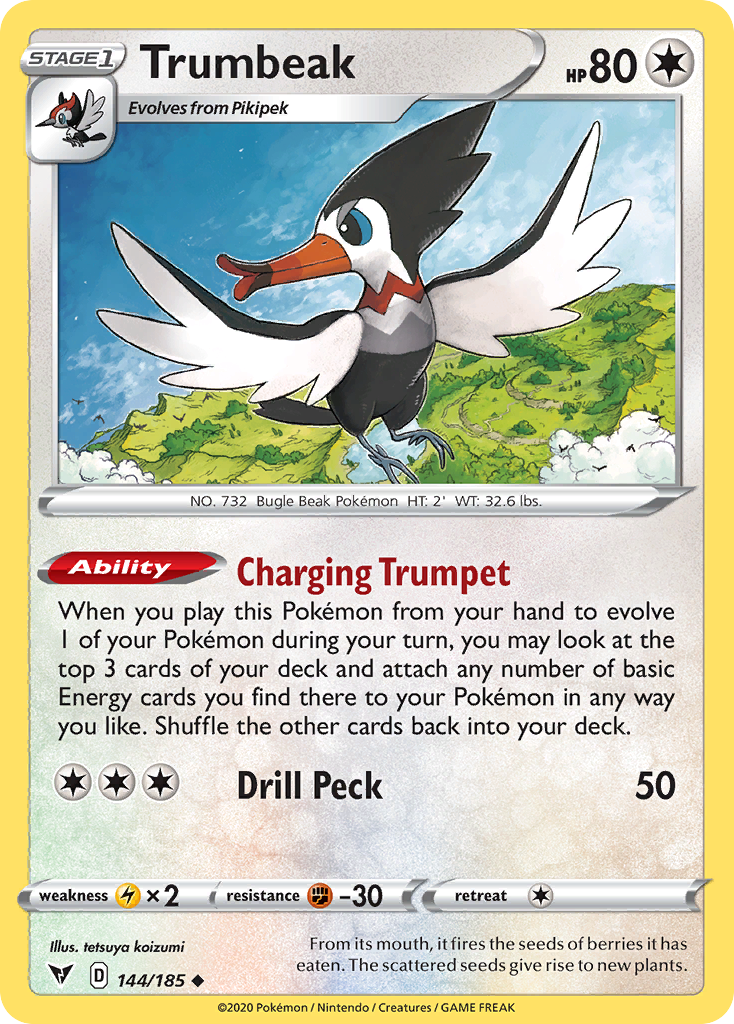 Trumbeak - Vivid Voltage - #144 - Pokemon TCG card