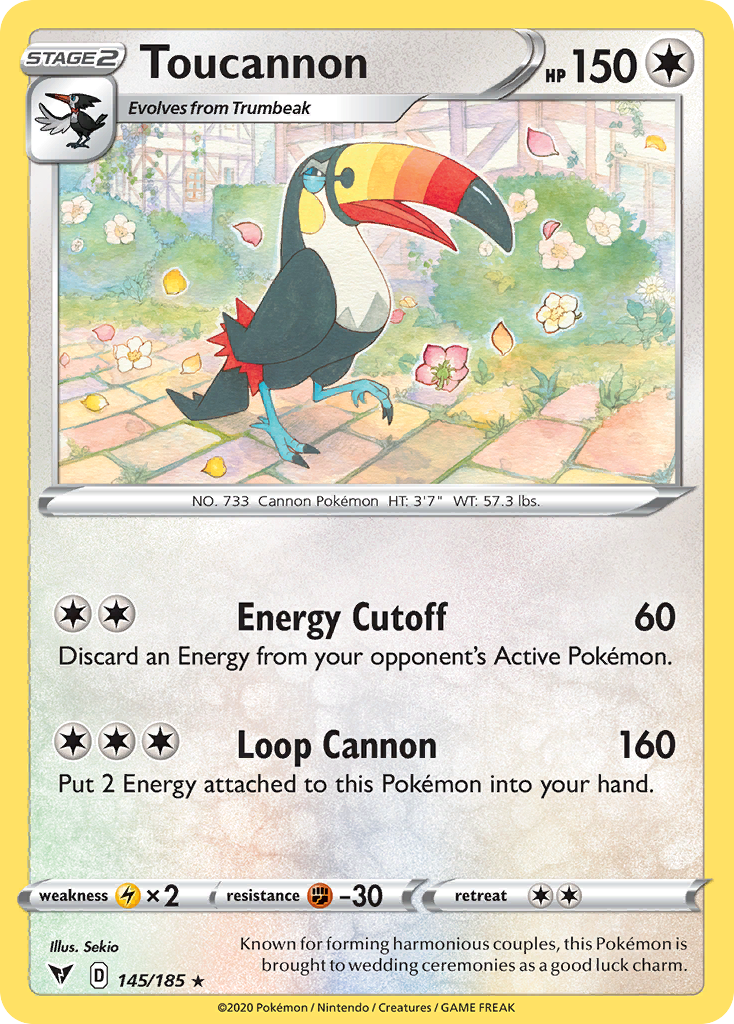 Toucannon - Vivid Voltage - #145 - Pokemon TCG card