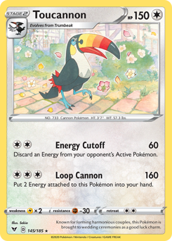 Toucannon #145 Toucannon - Vivid Voltage - #145 - Pokemon TCG card