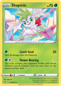 Shaymin #15 Shaymin - Vivid Voltage - #15 - Pokemon TCG card