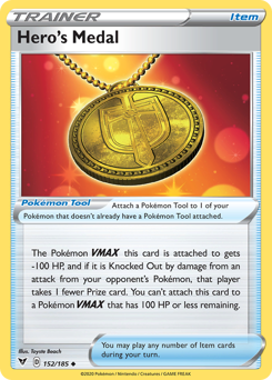 Hero's Medal - Vivid Voltage - #152 - Pokemon TCG card