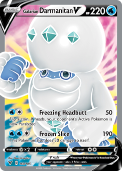Galarian Darmanitan V - Vivid Voltage - #169 - Pokemon TCG card