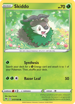 Skiddo #17 Skiddo - Vivid Voltage - #17 - Pokemon TCG card