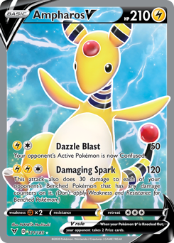 Ampharos V #171 Ampharos V - Vivid Voltage - #171 - Pokemon TCG card