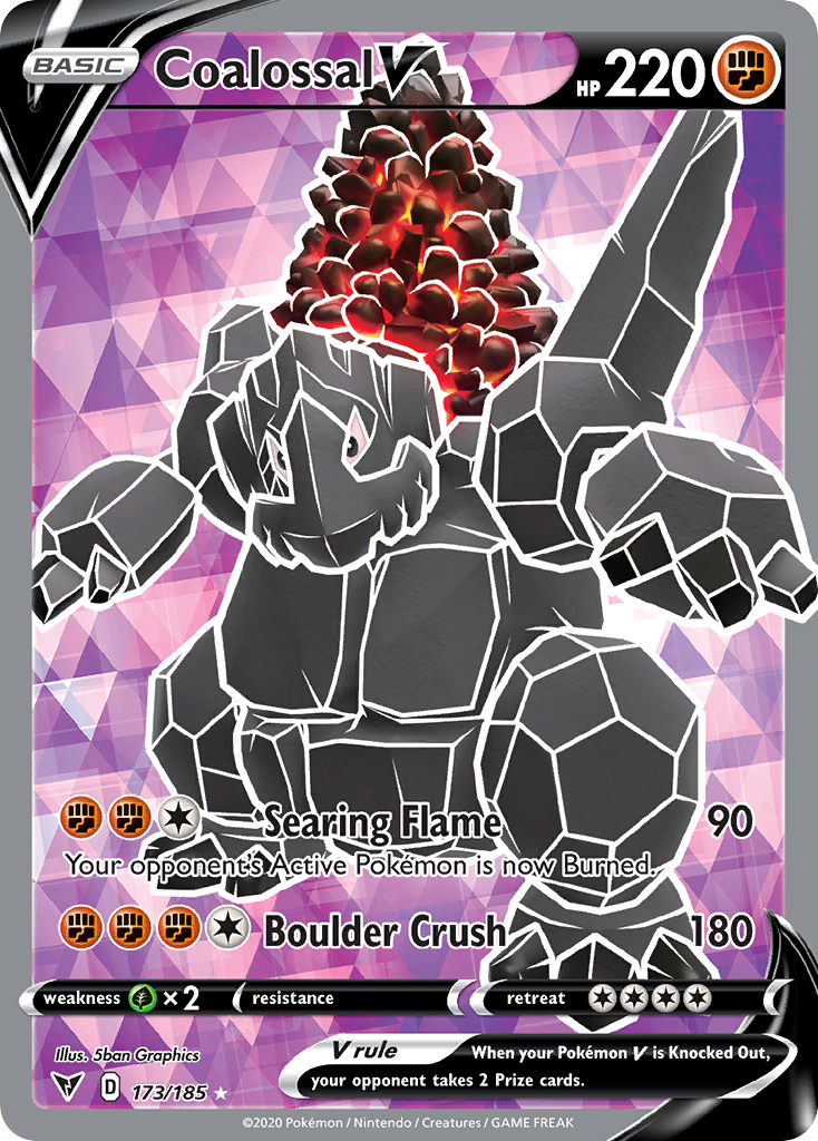 Coalossal V - Vivid Voltage - #173 - Pokemon TCG card