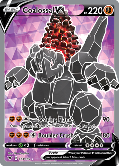 Coalossal V - Vivid Voltage - #173 - Pokemon TCG card