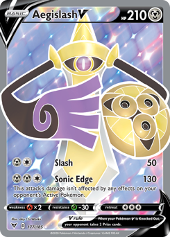 Aegislash V - Vivid Voltage - #177 - Pokemon TCG card