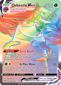 Orbeetle VMAX #186 Orbeetle VMAX - Vivid Voltage - #186 - Pokemon TCG card