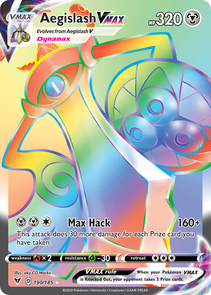 Aegislash VMAX - Vivid Voltage - #190 - Pokemon TCG card