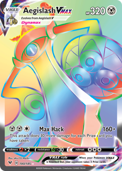 Aegislash VMAX - Vivid Voltage - #190 - Pokemon TCG card