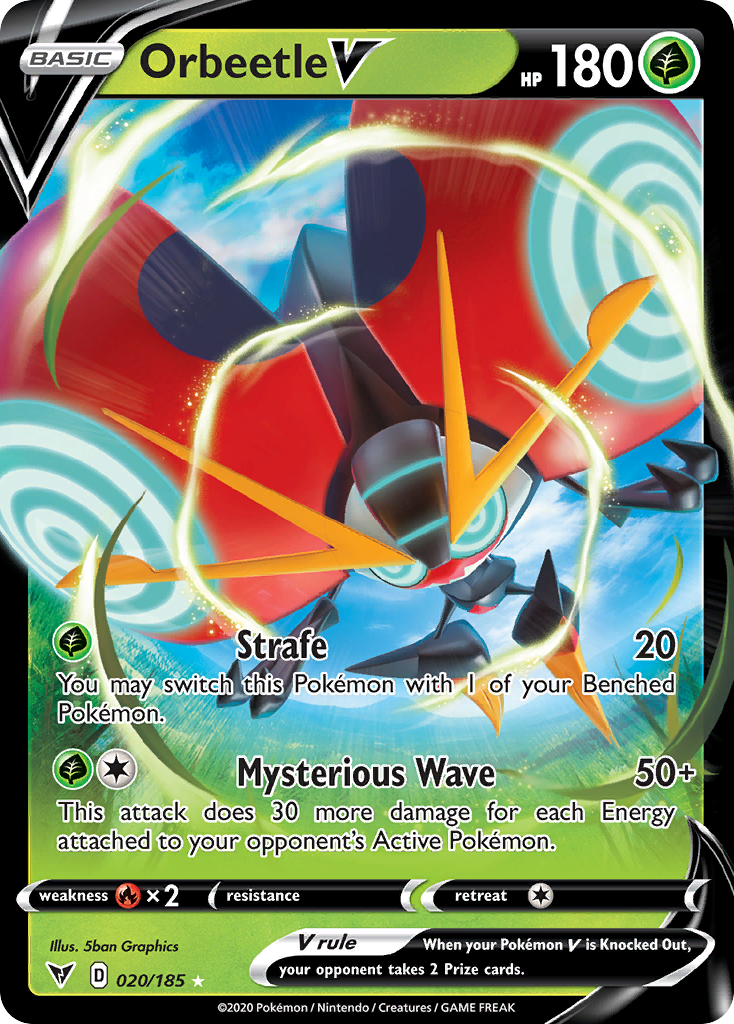 Orbeetle V - Vivid Voltage - #20 - Pokemon TCG card