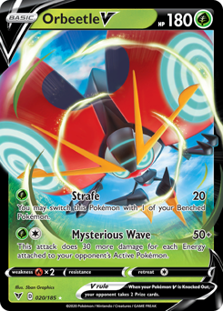 Orbeetle V #20 Orbeetle V - Vivid Voltage - #20 - Pokemon TCG card