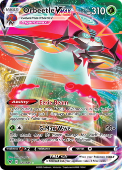 Orbeetle VMAX #21 Orbeetle VMAX - Vivid Voltage - #21 - Pokemon TCG card