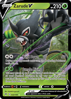 Zarude V #22 Zarude V - Vivid Voltage - #22 - Pokemon TCG card