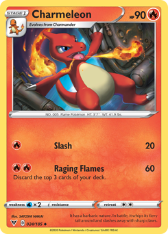 Charmeleon #24 Charmeleon - Vivid Voltage - #24 - Pokemon TCG card