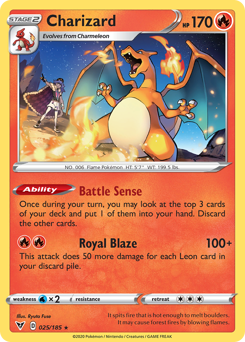 Charizard #25 Charizard - Vivid Voltage - #25 - Pokemon TCG card