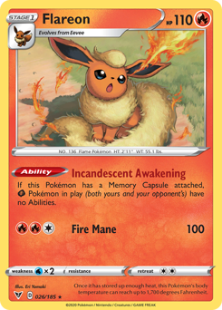 Flareon - Vivid Voltage - #26 - Pokemon TCG card