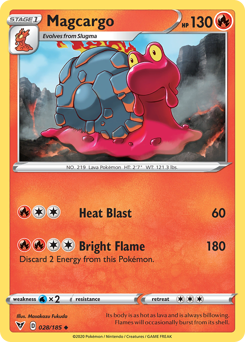 Magcargo #28 Magcargo - Vivid Voltage - #28 - Pokemon TCG card
