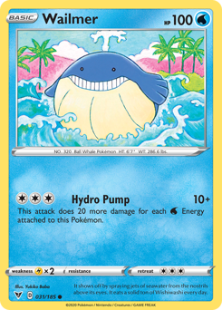 Wailmer #31 Wailmer - Vivid Voltage - #31 - Pokemon TCG card