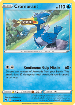 Cramorant - Vivid Voltage - #40 - Pokemon TCG card