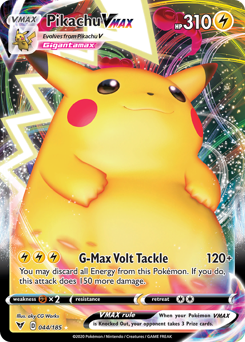 Pikachu VMAX #44 Pikachu VMAX - Vivid Voltage - #44 - Pokemon TCG card