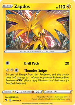 Zapdos - Vivid Voltage - #48 - Pokemon TCG card