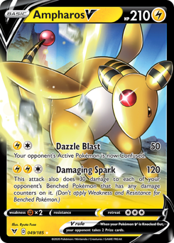Ampharos V #49 Ampharos V - Vivid Voltage - #49 - Pokemon TCG card