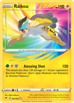 Raikou #50 Raikou - Vivid Voltage - #50 - Pokemon TCG card
