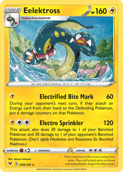 Eelektross - Vivid Voltage - #59 - Pokemon TCG card