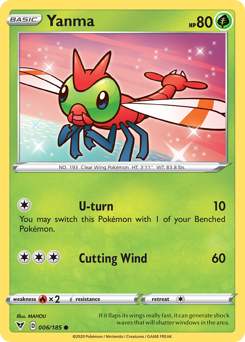 Yanma #6 Yanma - Vivid Voltage - #6 - Pokemon TCG card