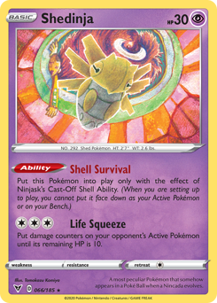 Shedinja - Vivid Voltage - #66 - Pokemon TCG card